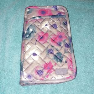 Lug Watercolor Tandem Zip Wallet